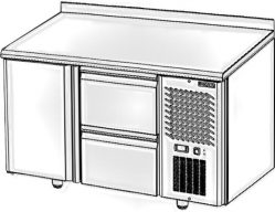 Холодильный стол TM2GN-02-G (среднетемпературный)