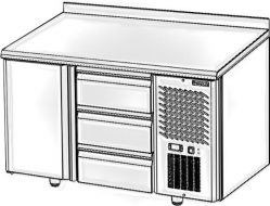 Холодильный стол TM2GN-03-G (среднетемпературный)